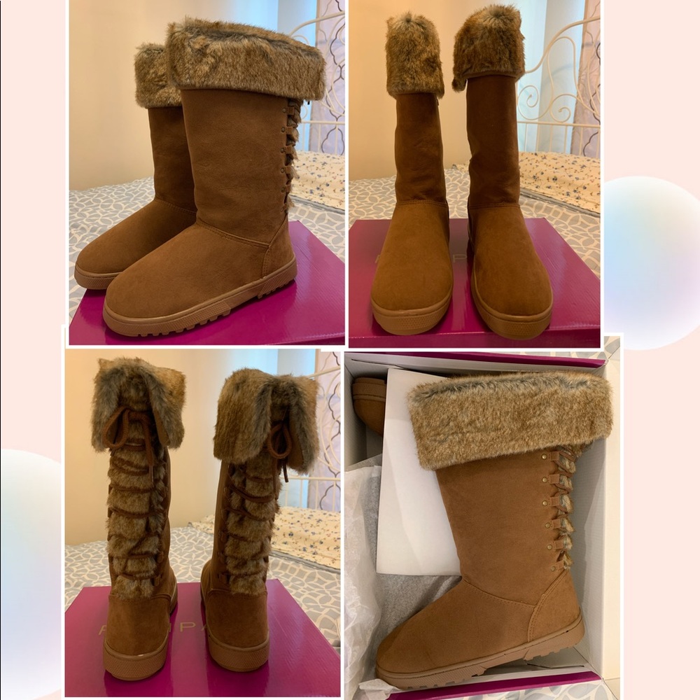 NWT Ram asher tan micro boots 8 size